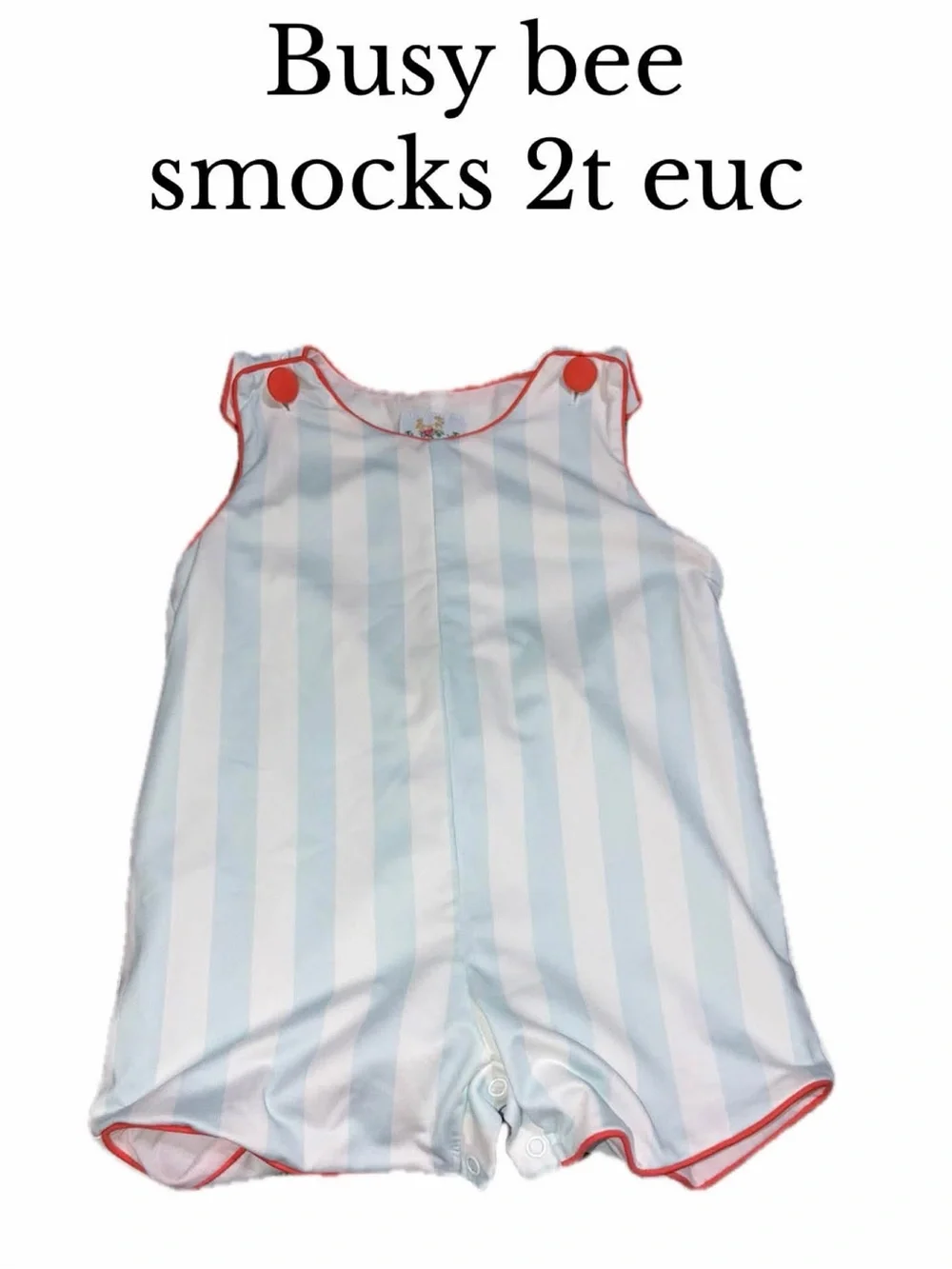 Busy bee 2t shortall blue white